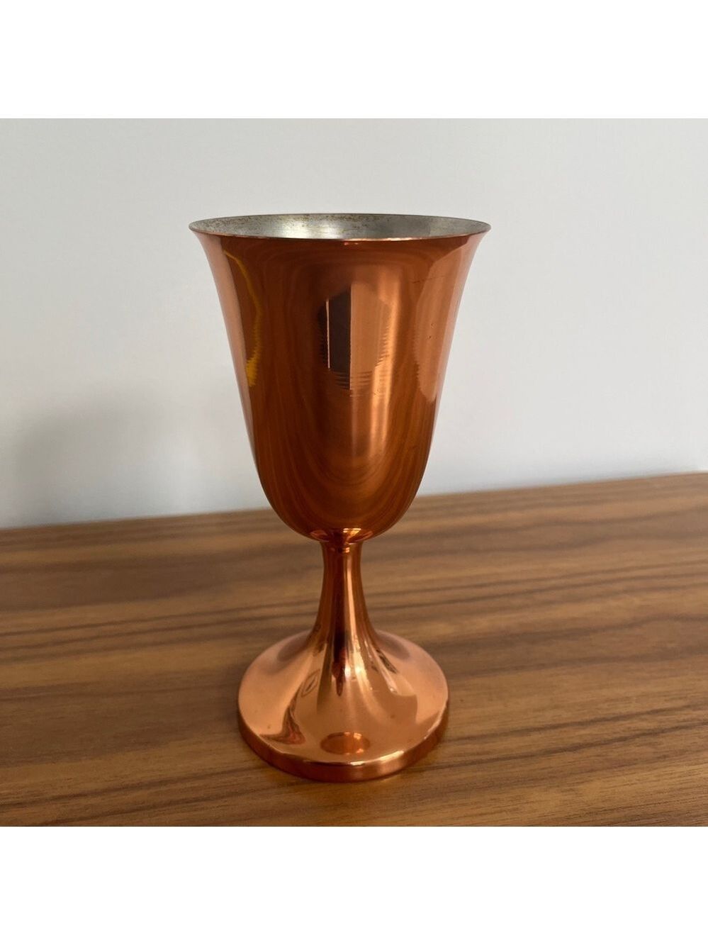 VINTAGE Coppercraft Guild Copper Wine Goblet Mid Century Modern Decor 70's